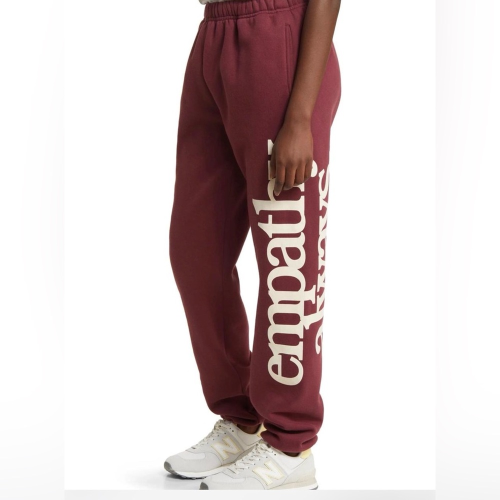 THE MAYFAIR GROUP Empathy Always Sweatpants in Maroon SZ L/XL
